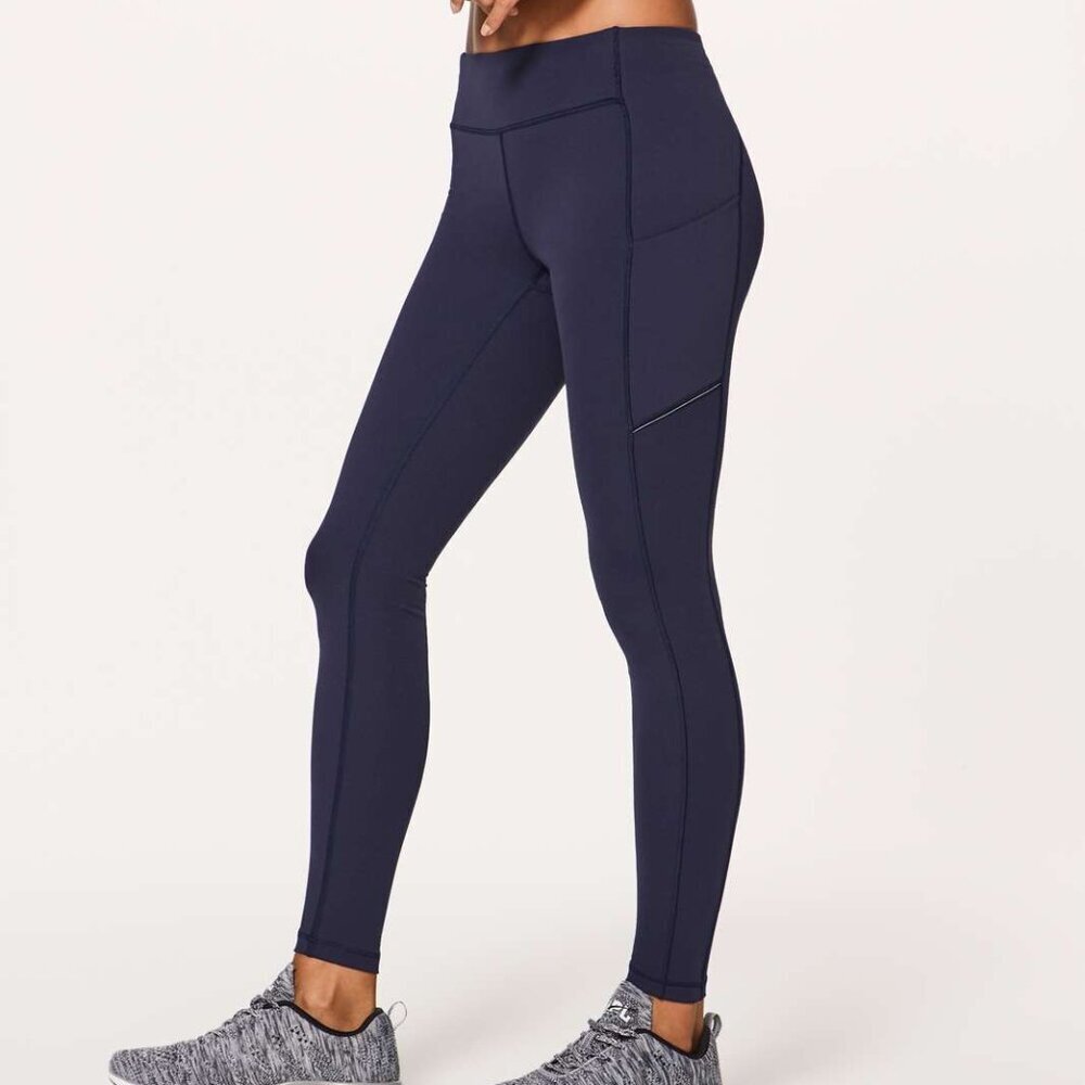 Lululemon Leggings Speed Up Tight Full-On Luxtreme 28 Midnight Navy, Size 2